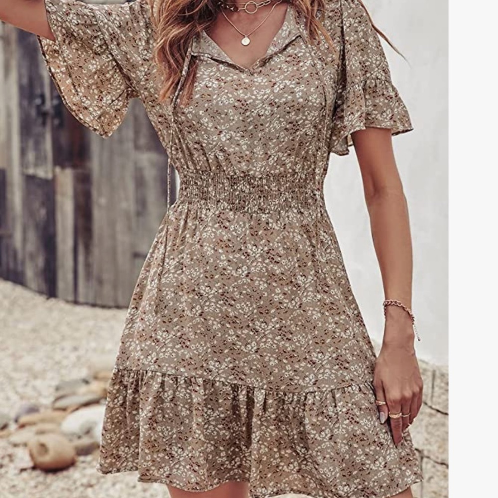 PRETTYGARDEN Women's Summer Boho Short Dresses size S